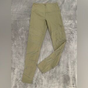 Victoria Secret Sport Olive Green Leggings with Panel Design